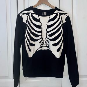 SKELETON SWEATSHIRT H&M | s